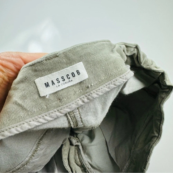 MASSCOB Made In Spain Sage Green Corduroy Straight Leg Pants Size 6 - Picture 8 of 12